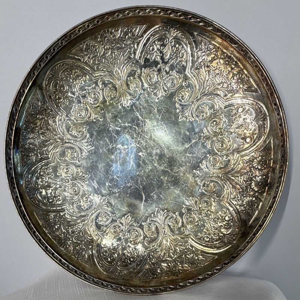 Vintage Wilcox International Silver Co. Silverplated Serving Tray – Pattern 1203